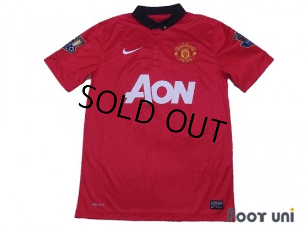 Photo1: Manchester United 2013-2014 Home Shirt #19 Welbeck Premier League Champions Patch (1)