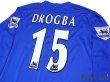 Photo4: Chelsea 2005-2006 Home Long Sleeve Shirt #15 Drogba Champions Barclays Premiership Patch/Badge (4)