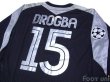 Photo4: Chelsea 2004-2005 Away Long Sleeve Shirt #15 Drogba Champions League Patch/Badge (4)