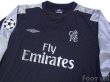 Photo3: Chelsea 2004-2005 Away Long Sleeve Shirt #15 Drogba Champions League Patch/Badge (3)