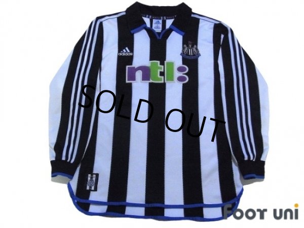 Photo1: Newcastle 2000-2001 Home Long Sleeve Shirt (1)