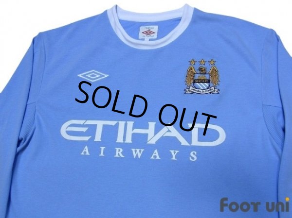 Photo3: Manchester City 2009-2010 Home Long Sleeve Shirt (3)