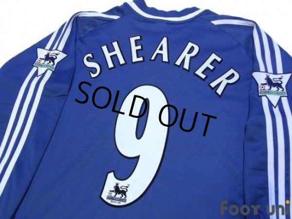 Photo4: Newcastle 2001-2002 Away Long Sleeve Shirt #9 Shearer The F.A. Premier League Patch/Badge (4)
