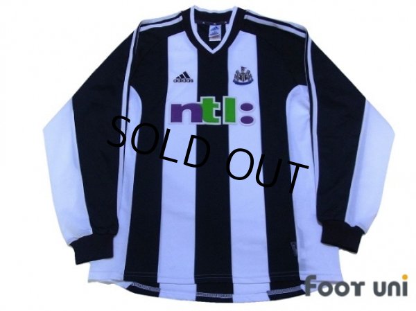 Photo1: Newcastle 2001-2003 Home Long Sleeve Shirt (1)