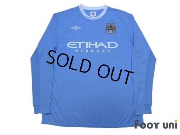 Photo1: Manchester City 2009-2010 Home Long Sleeve Shirt (1)