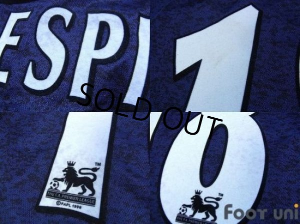 Photo8: Newcastle 1997-1998 Away Long Sleeve Shirt #18 Gillespie The F.A. Premier League Patch/Badge (8)