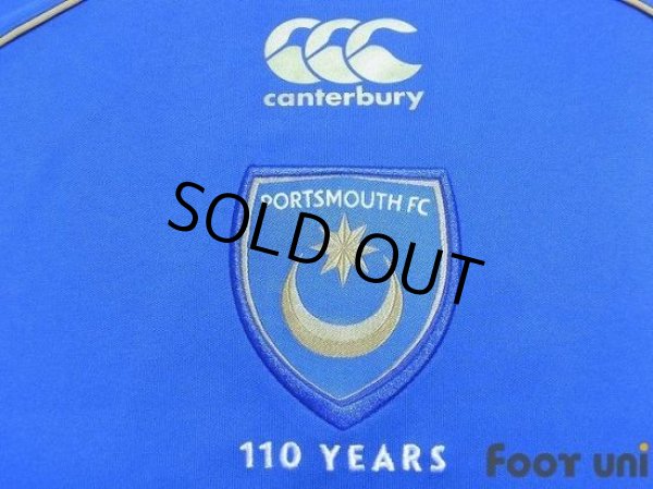 Photo6: Portsmouth 2008-2009 Home Long Sleeve Shirt #9 Crouch BARCLAYS PREMIER LEAGUE Patch/Badge w/tags (6)