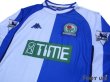 Photo3: Blackburn Rovers 2000-2002 Home Long Sleeve Shirt The F.A. Premier League Patch/Badge (3)