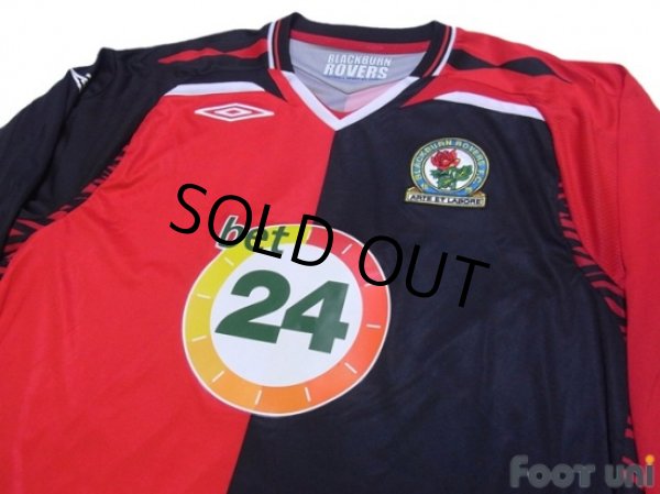Photo3: Blackburn Rovers 2007-2008 Away Long Sleeve Shirt (3)
