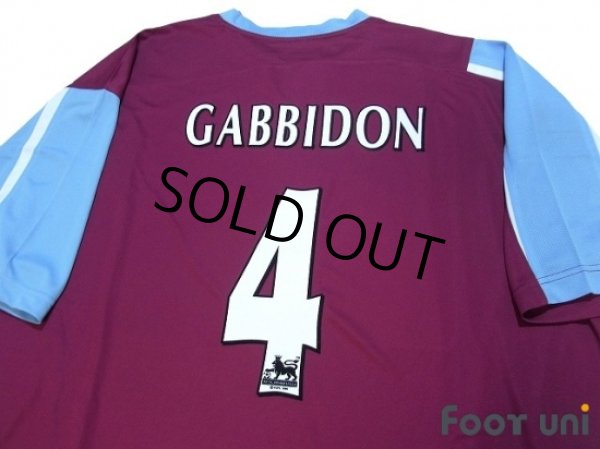 Photo4: West Ham Utd 2005-2006 Home Shirt #4 Gabbidon w/tags (4)