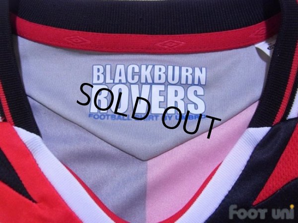 Photo4: Blackburn Rovers 2007-2008 Away Long Sleeve Shirt (4)
