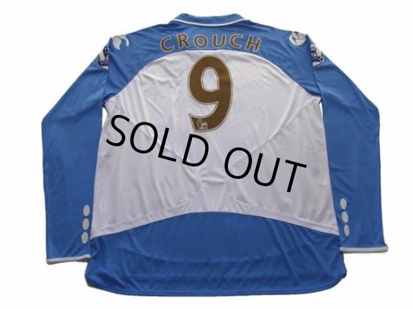 Photo2: Portsmouth 2007-2008 Away Long Sleeve Shirt #9 Crouch BARCLAYS PREMIER LEAGUE Patch/Badge w/tags (2)