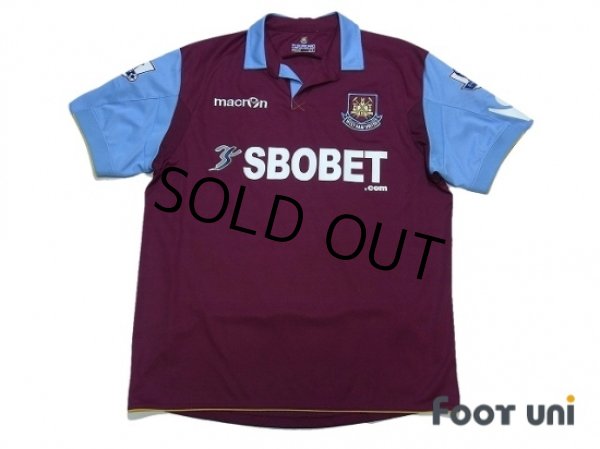 Photo1: West Ham Utd 2010-2011 Home Shirt #26 Hines Premier League Patch/Badge (1)