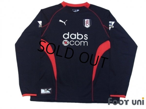 Photo1: Fulham 2003-2004 Away Long Sleeve Shirt BARCLAYCARD PREMIERSHIP Patch/Badge (1)