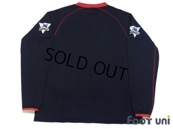 Photo2: Fulham 2003-2004 Away Long Sleeve Shirt BARCLAYCARD PREMIERSHIP Patch/Badge (2)