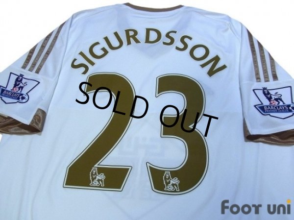 Photo4: Swansea City 2015-2016 Home Shirt #23 Sigurdsson BARCLAYS PREMIER LEAGUE Patch/Badge (4)