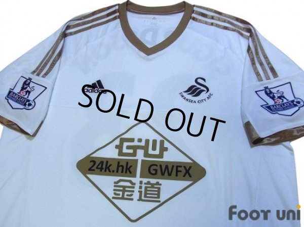 Photo3: Swansea City 2015-2016 Home Shirt #23 Sigurdsson BARCLAYS PREMIER LEAGUE Patch/Badge (3)