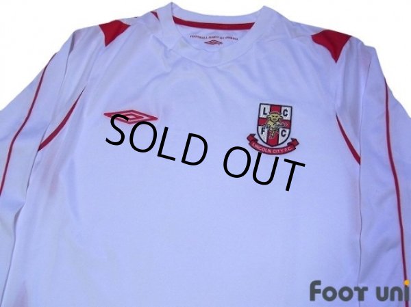 Photo3: Lincoln City FC 2007-2008 Away Long Sleeve Shirt (3)