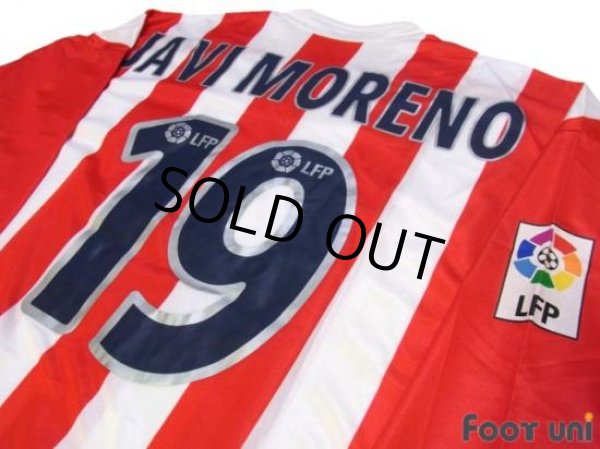 Photo3: Atletico Madrid 2002-2003 Home L/S Shirt #19 Javi Moreno LFP Patch/Badge (3)