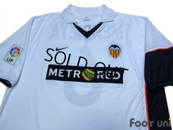 Photo3: Valencia 2001-2002 Home Shirt #6 Mendieta LFP Patch/Badge (3)