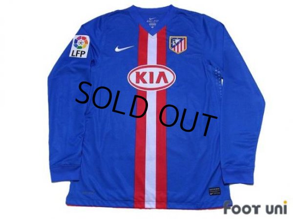 Photo1: Atletico Madrid 2010-2011 Away Player Long Sleeve Shirt #7 Forlan LFP Patch/Badge (1)