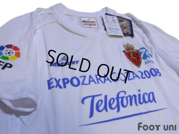 Photo3: Real Zaragoza 2007-2008 Home 75th anniversary Shirt LFP Patch/Badge w/tags (3)