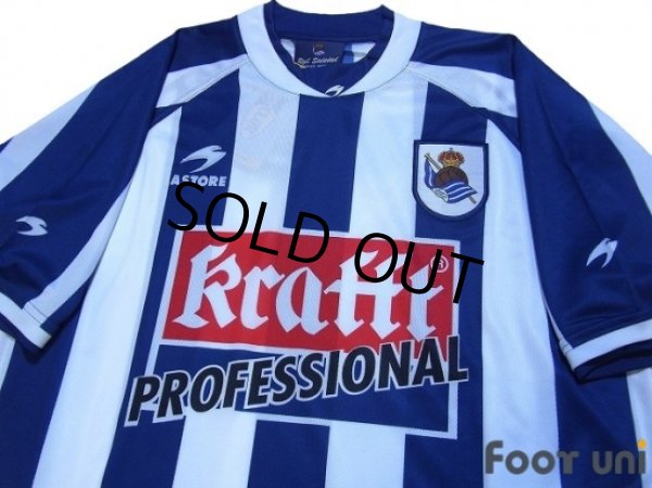 Photo3: Real Sociedad 2002-2003 Home Shirt w/tags (3)