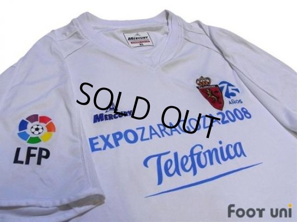 Photo3: Real Zaragoza 2007-2008 Home Shirt (3)