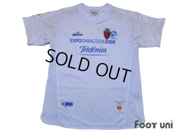 Photo1: Real Zaragoza 2007-2008 Home Shirt (1)