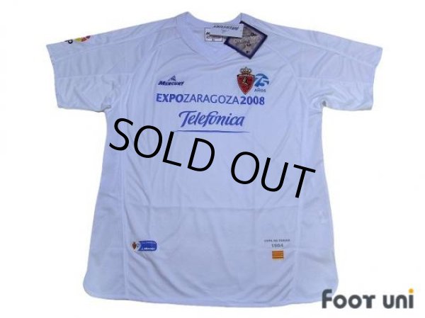 Photo1: Real Zaragoza 2007-2008 Home Shirt w/tags (1)