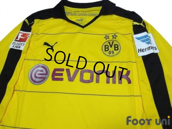 Photo3: Borussia Dortmund 2015-2016 Home Long Sleeve Shirt Bundesliga Patch/Badge Hermes Patch/Badge (3)
