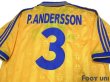 Photo4: Sweden 1998 Home Shirt #3 Patrik Andersson (4)