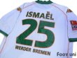 Photo4: Werder Bremen 2004-2006 Away Shirt #25 Ismael Bundesliga Patch/Badge (4)