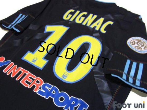 Photo3: Olympique Marseille 2010-2011 3rd Player Techfit Shirt #10 Gignac Olympique Marseille Champion 2010 Patch/Badge (3)