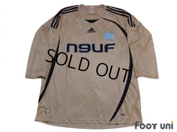Photo1: Olympique Marseille 2008-2009 3rd Three quarter sleeve Shirt (1)