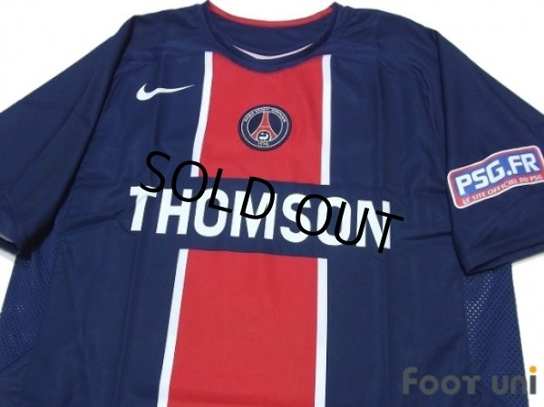 Photo3: Paris Saint Germain 2005-2006 Home Shirt #10 (3)