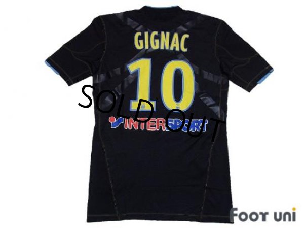 Photo2: Olympique Marseille 2010-2011 3rd Player Techfit Shirt #10 Gignac Olympique Marseille Champion 2010 Patch/Badge (2)