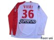 Photo2: AS Monaco 2004-2005 Home Player Long Sleeve Shirt #36 Vieri Ligue 1 LFP Patch/Badge (2)