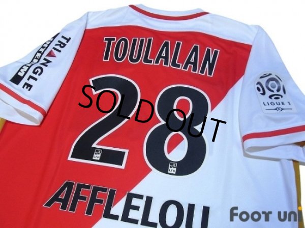 Photo4: AS Monaco 2015-2016 Home Shirt #28 Toulalan Ligue 1 Patch/Badge w/tags (4)
