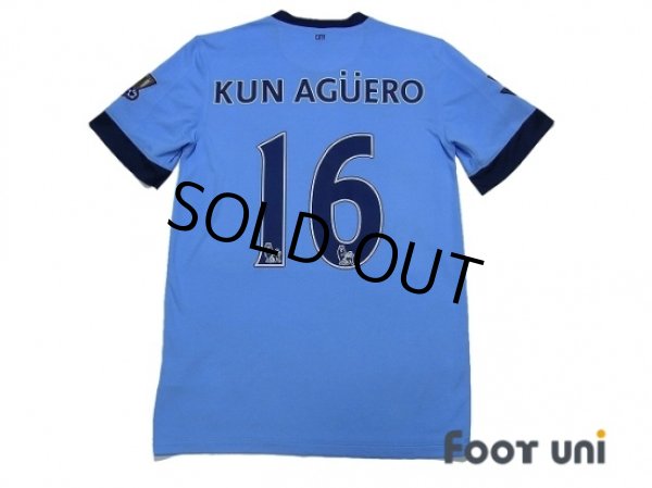 Manchester City 2014-2015 Home Shirt #16 Kun Aguero - Online