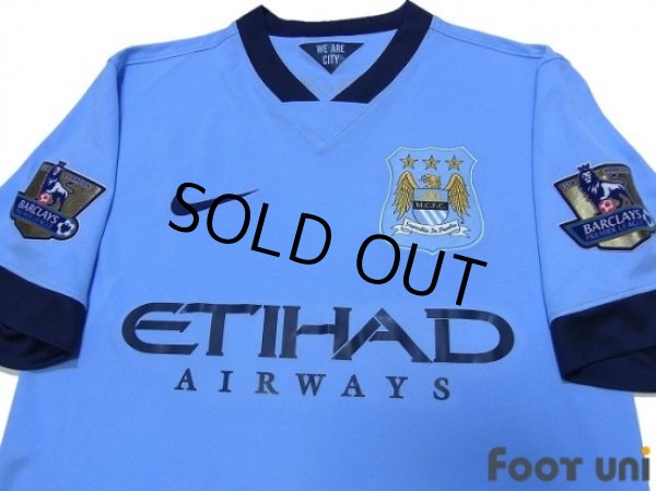 Photo3: Manchester City 2014-2015 Home Shirt #16 Kun Aguero Champions Barclays Premier League Patch/Badge (3)