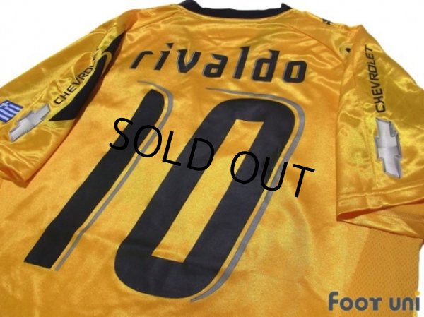 Photo4: AEK Athens 2007-2008 Home Shirt #10 Rivaldo (4)