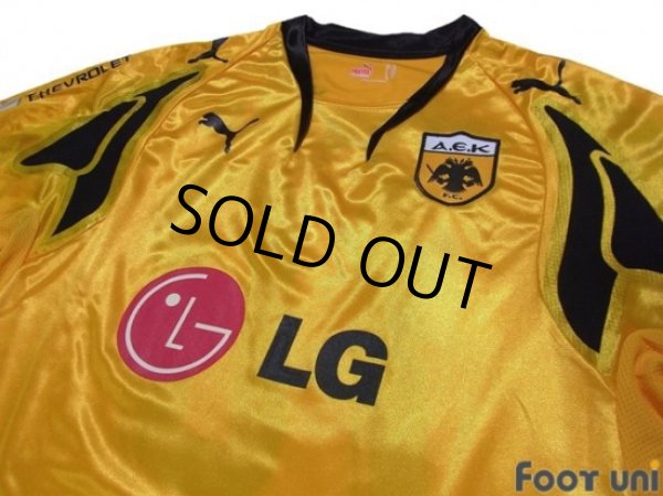 Photo3: AEK Athens 2007-2008 Home Shirt #10 Rivaldo (3)