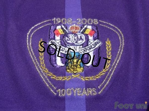 Photo5: Anderlecht 2008-2009 Centenario Home Shirt (5)