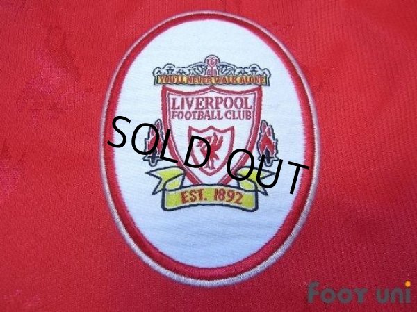 Photo6: Liverpool 1996-1998 Home Long Sleeve Shirt #15 Berger The F.A. Premier League Patch/Badge (6)