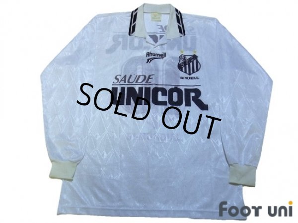 Photo1: Santos 1996 Home L/S Shirt #10 (1)