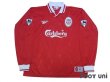 Photo1: Liverpool 1996-1998 Home Long Sleeve Shirt #15 Berger The F.A. Premier League Patch/Badge (1)
