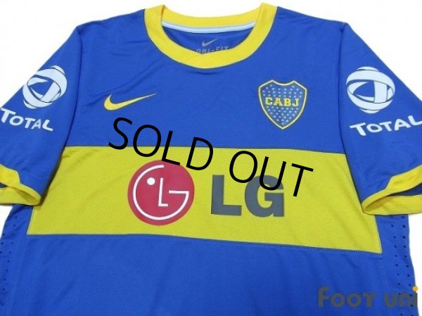 Photo3: Boca Juniors 2010-2011 Home Shirt #10 Roman Riquelme (3)