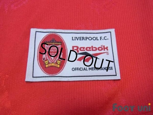 Photo7: Liverpool 1996-1998 Home Long Sleeve Shirt #15 Berger The F.A. Premier League Patch/Badge (7)