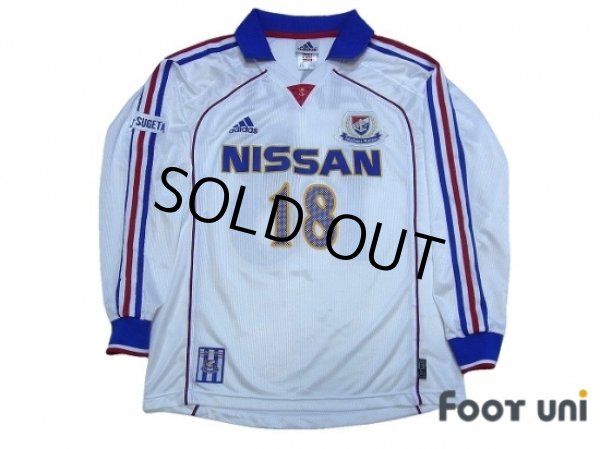 Photo1: Yokohama F・Marinos 1999-2000 Away L/S Shirt #18 (1)